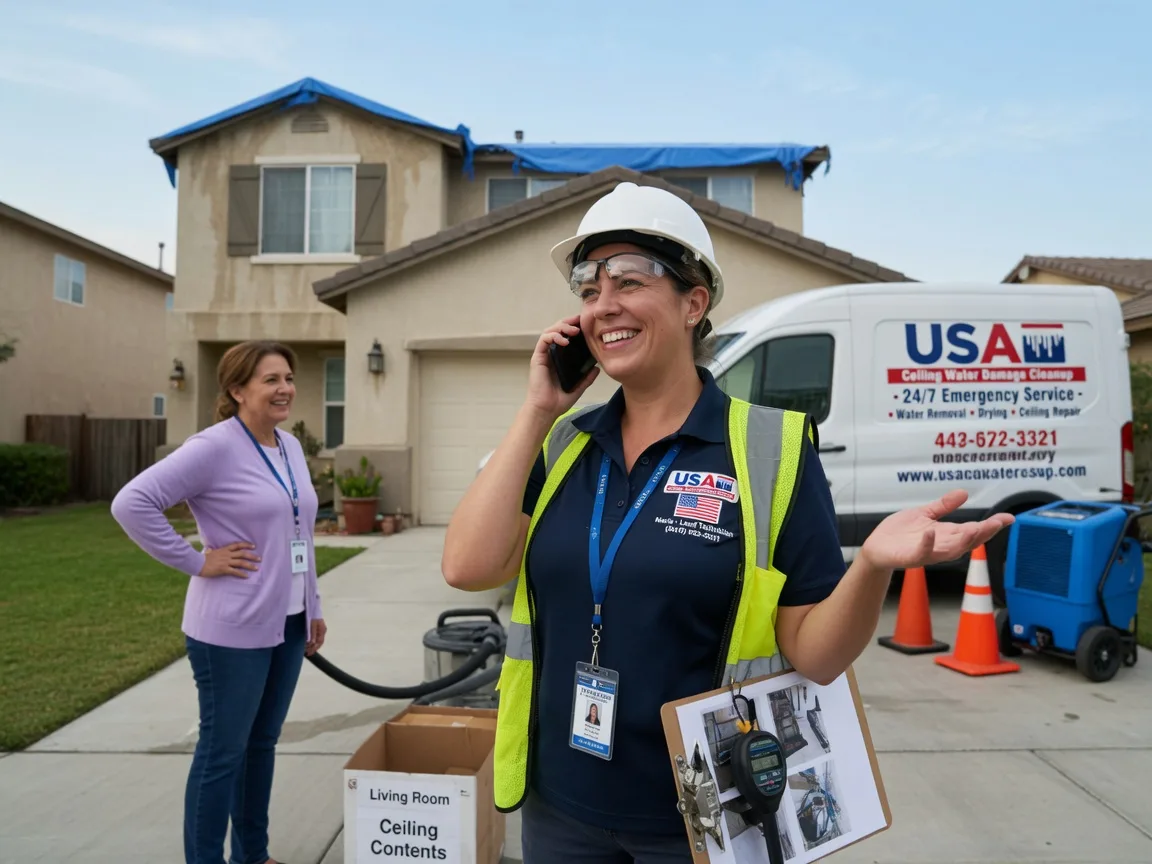 Ceiling Water Damage Restoration La Motte, IA FAQs
